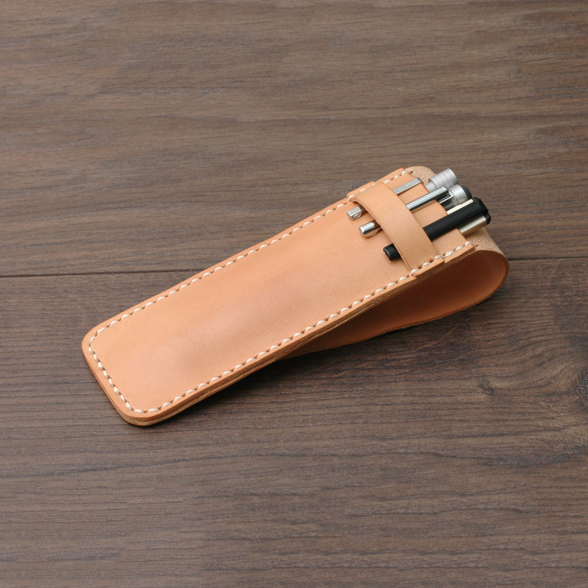 Natural leather goods items for men work gift for business partner